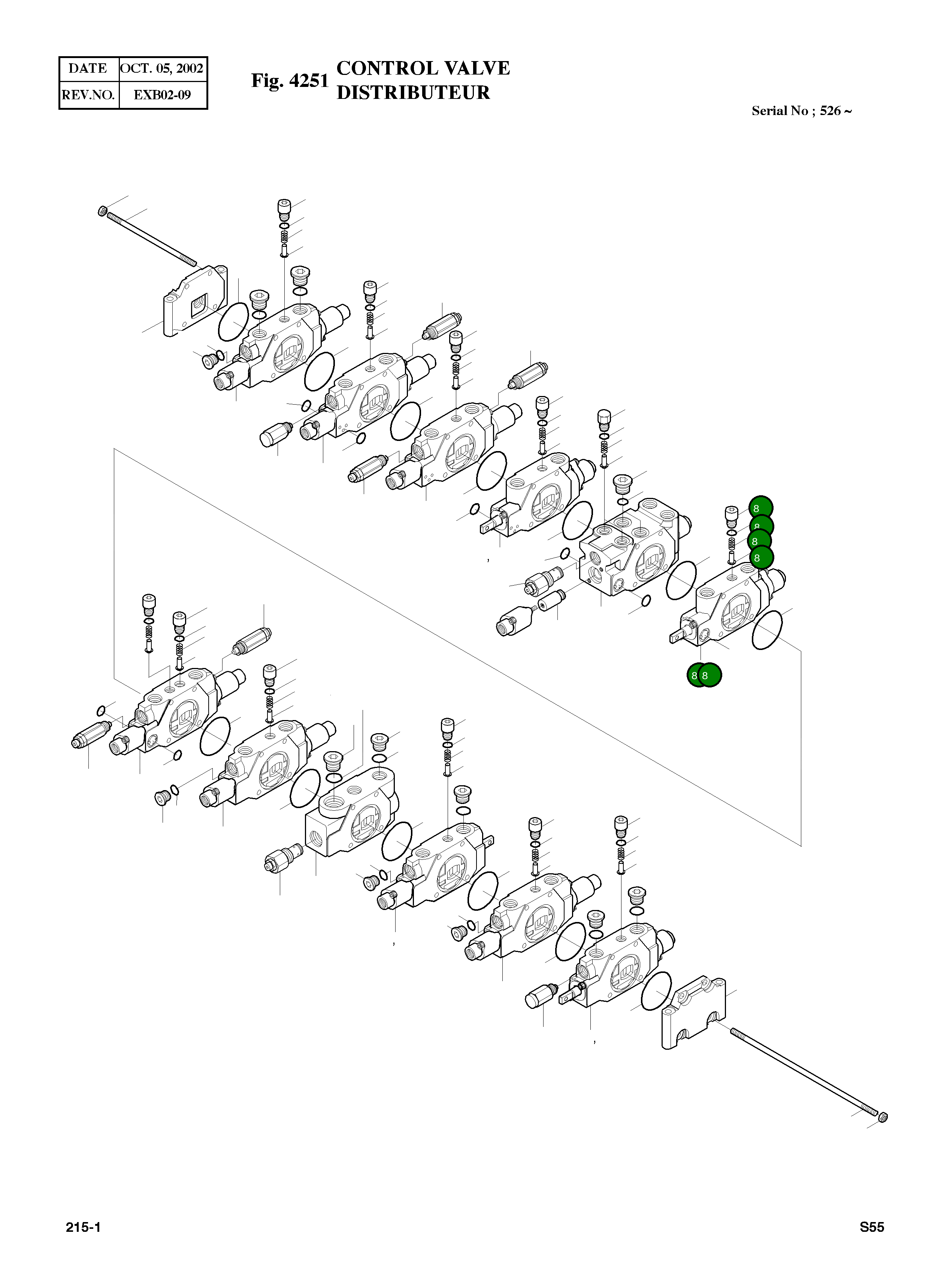 Блок в сборе – ход 1 4-01-90701 Komatsu