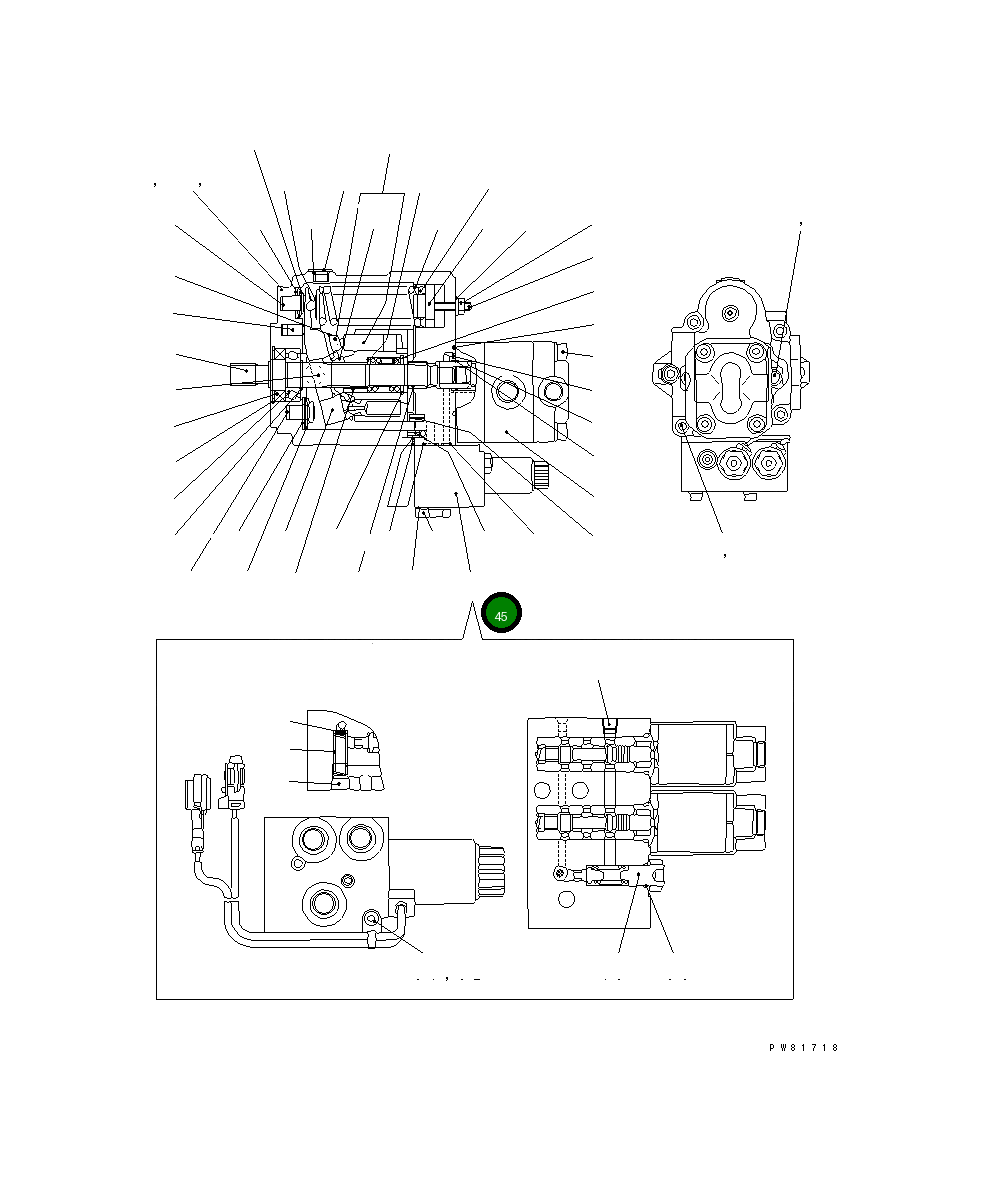 Блок в сборе YM172422-73721 Komatsu