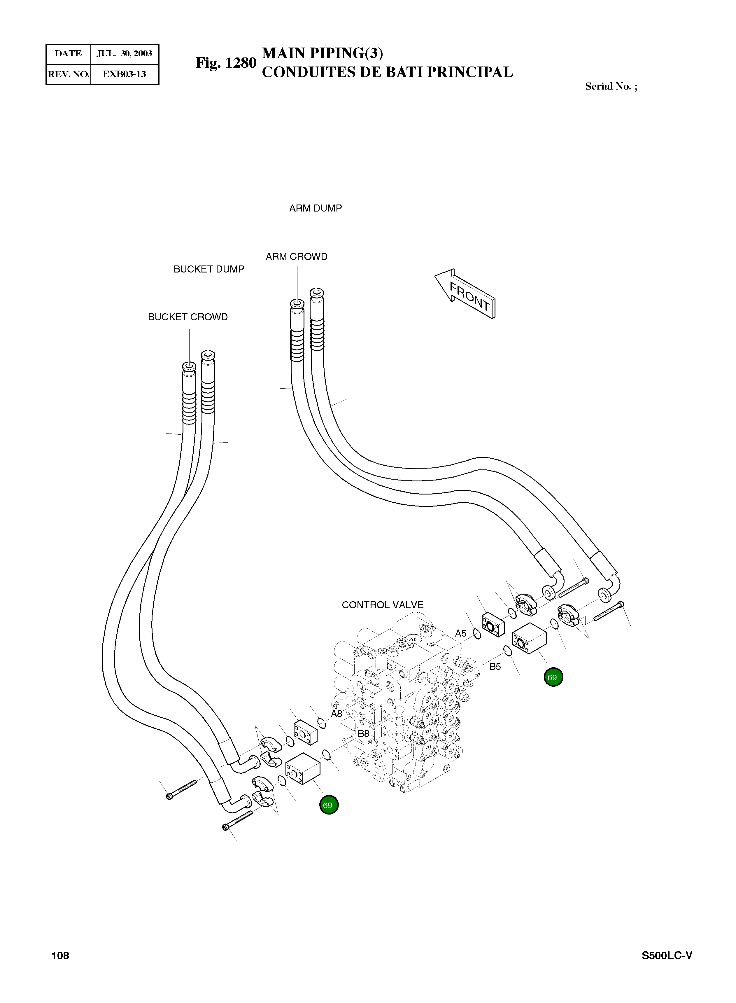 Блок проставочный 423-00163 Komatsu