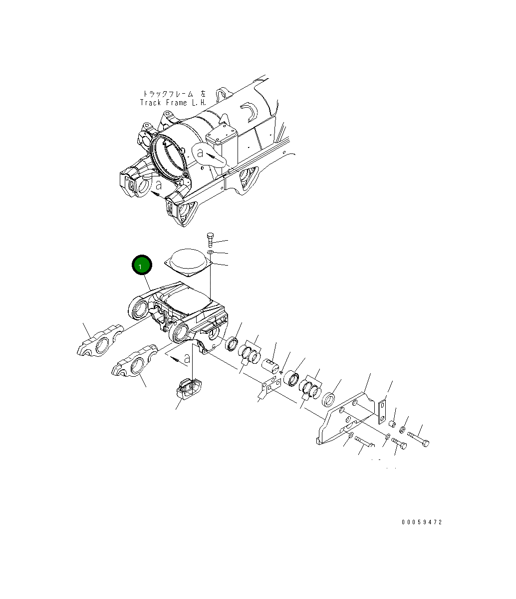 Балансирная тележка 198-30-68710 Komatsu