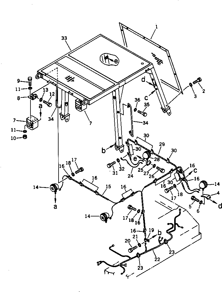 Кронштейн 154-06-34280 Komatsu