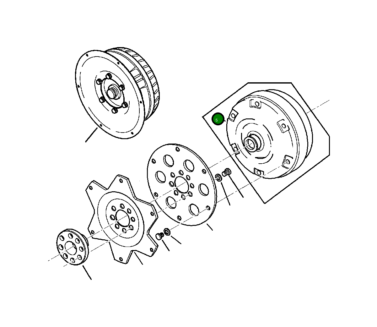 Гидротрансформатор CA0130251 Komatsu