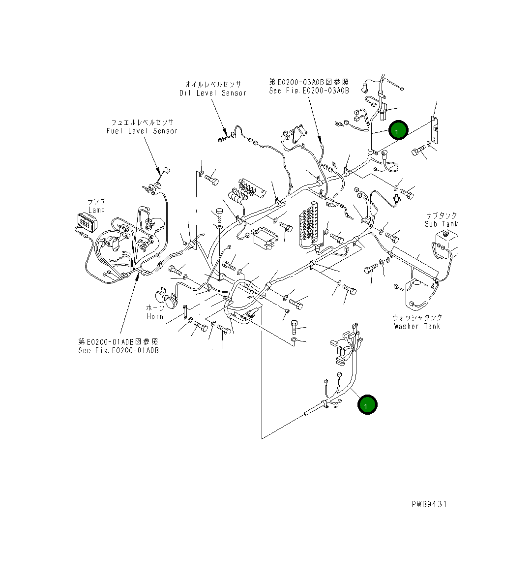 Жгут проводов 20Y-06-24451 Komatsu