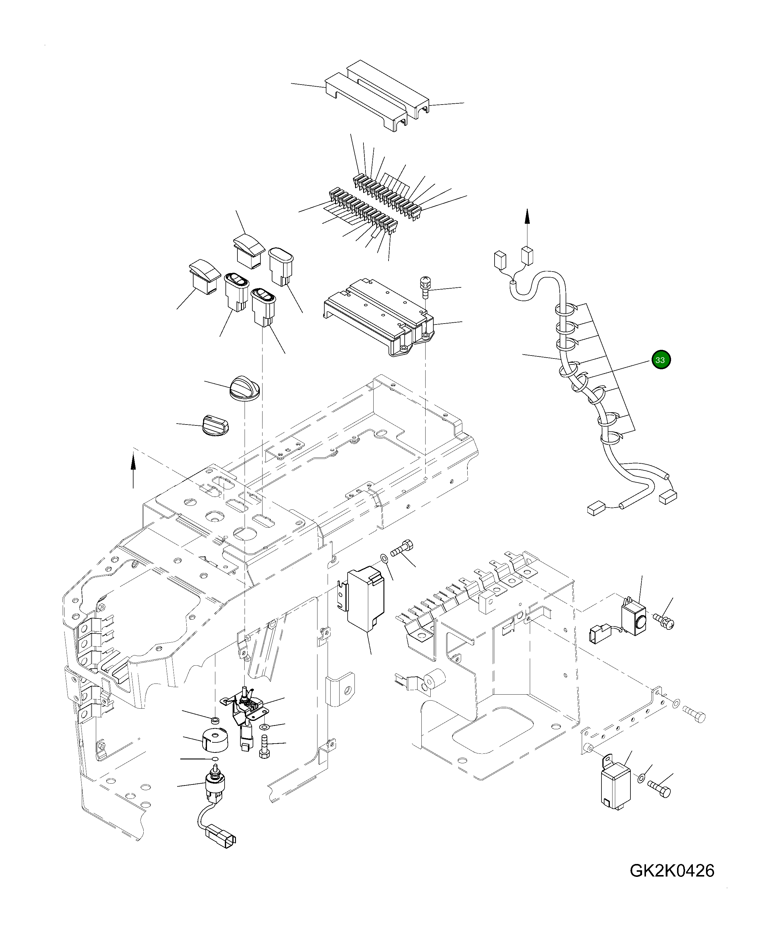 Жгут проводов 418-U77-4452 Komatsu