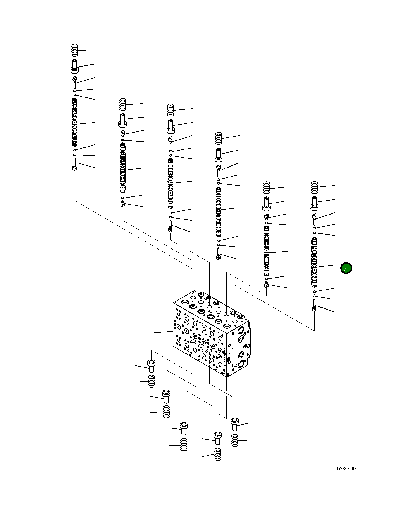 Золотник 723-46-24511 Komatsu