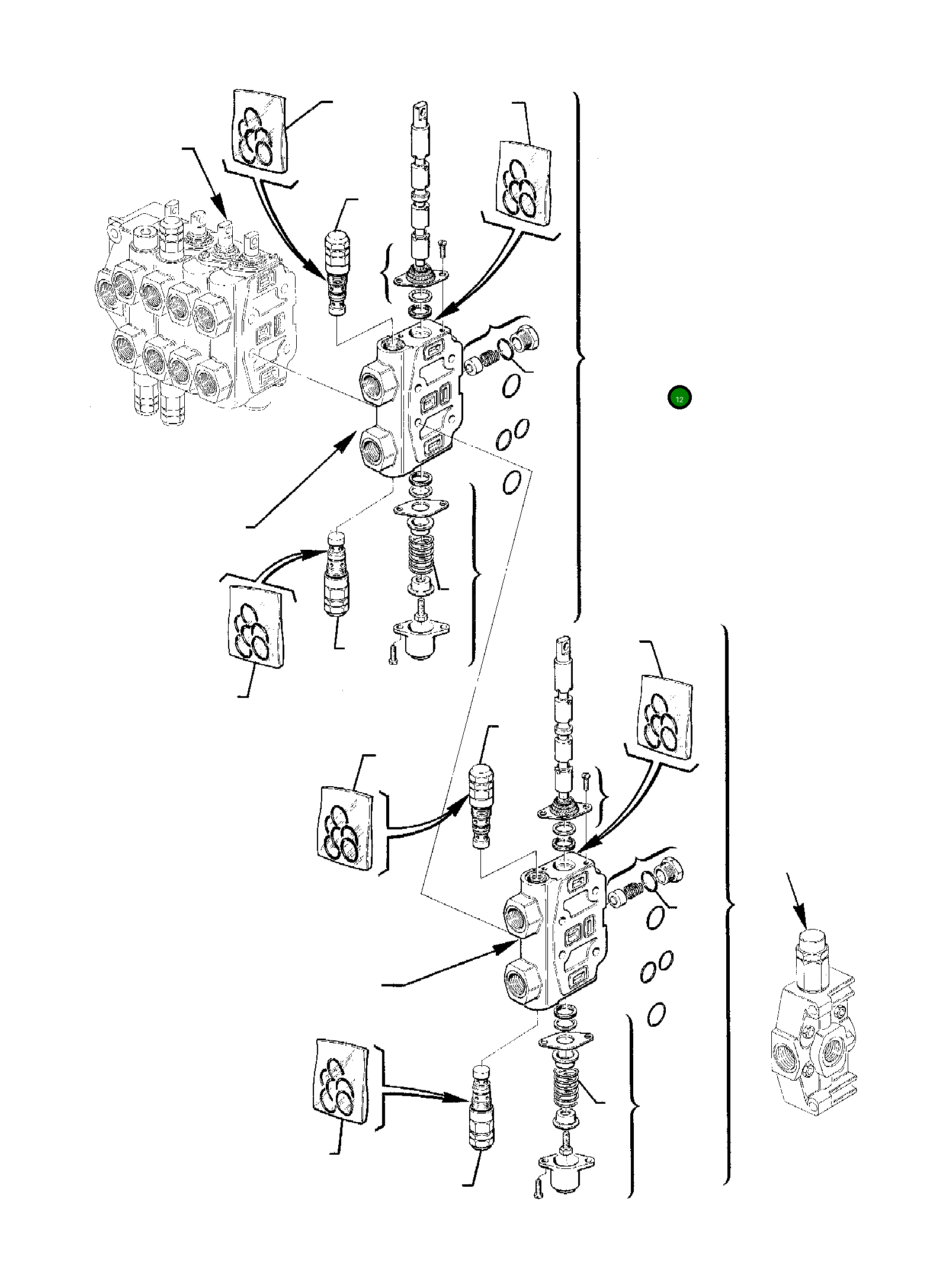 Блок в сборе 844160125 Komatsu