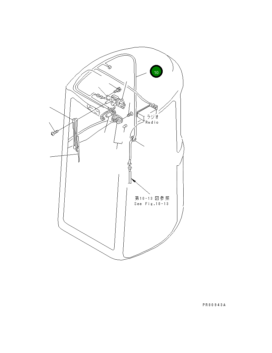 Жгут проводов YM172187-16551 Komatsu