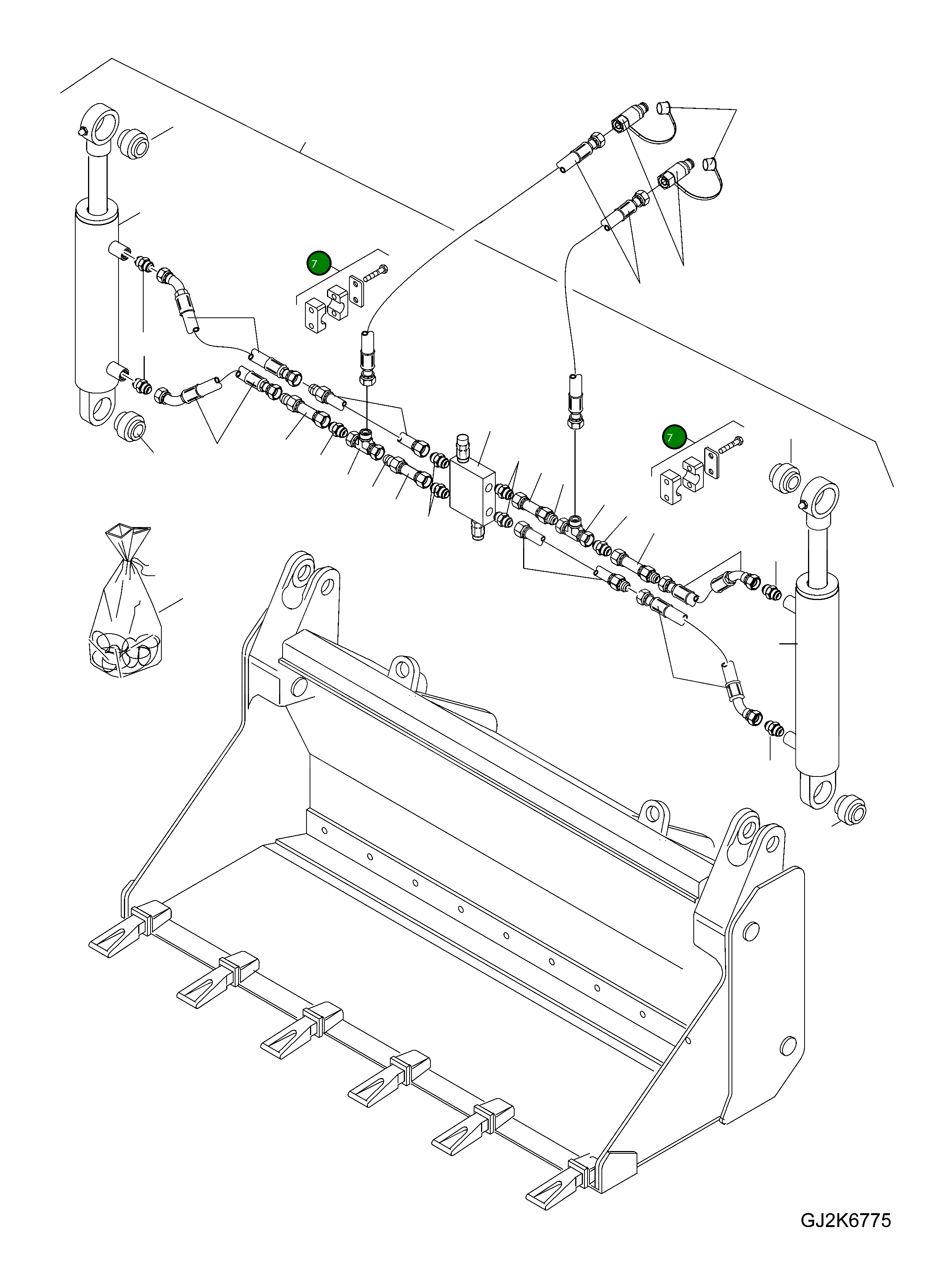 Зажим 42U-70-H0P23 Komatsu