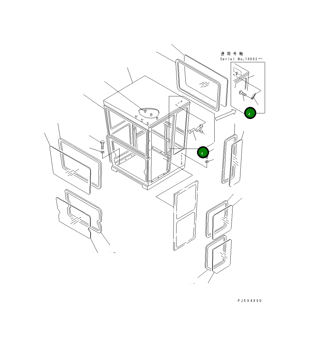 Заклёпка 04400-00308 Komatsu