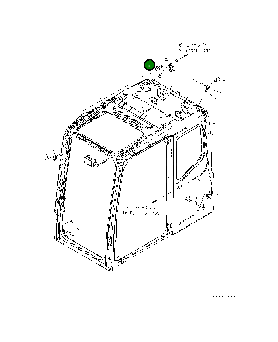 Жгут проводов 207-06-75850 Komatsu