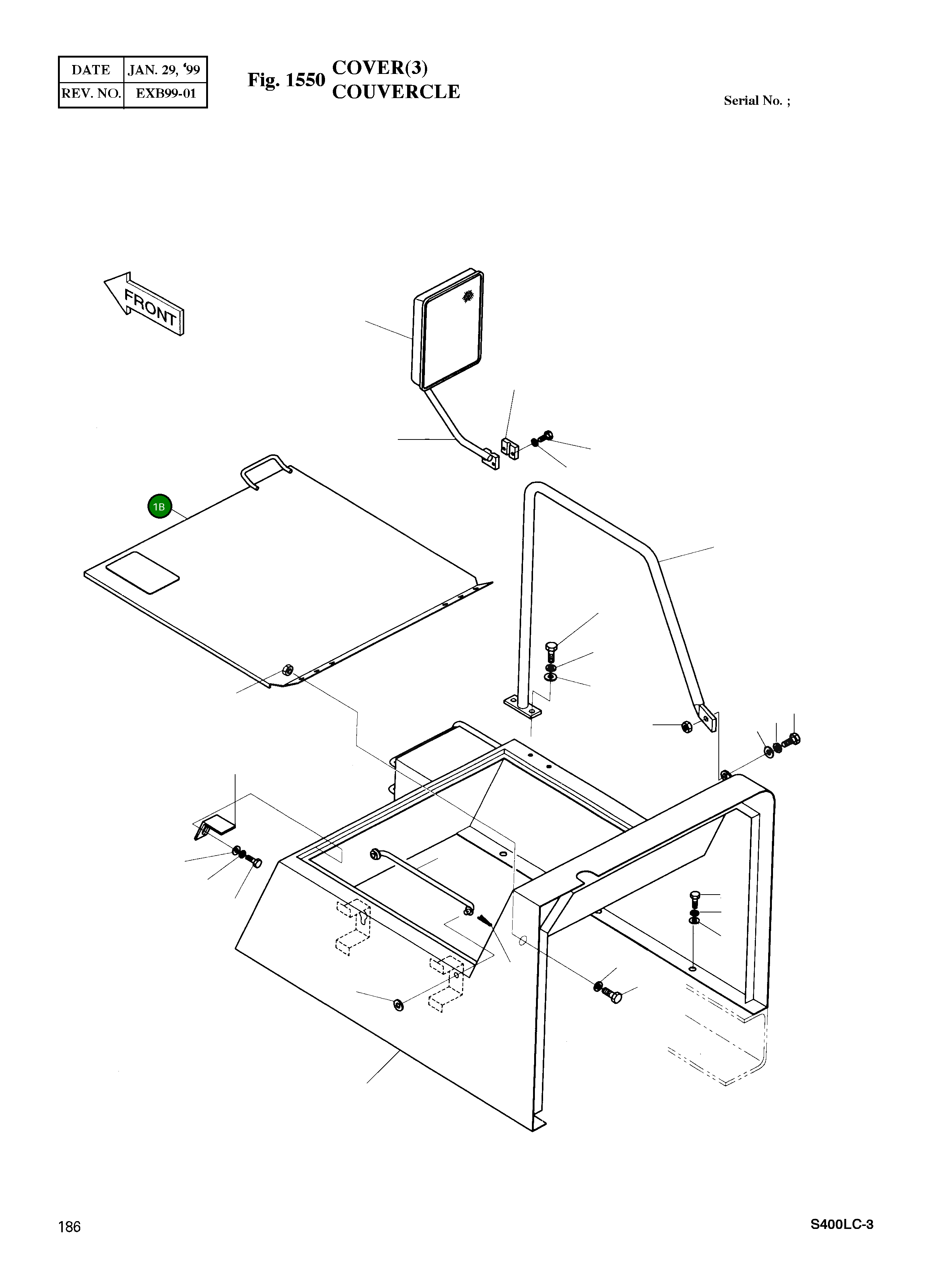 Дверь 2622-1254 Komatsu
