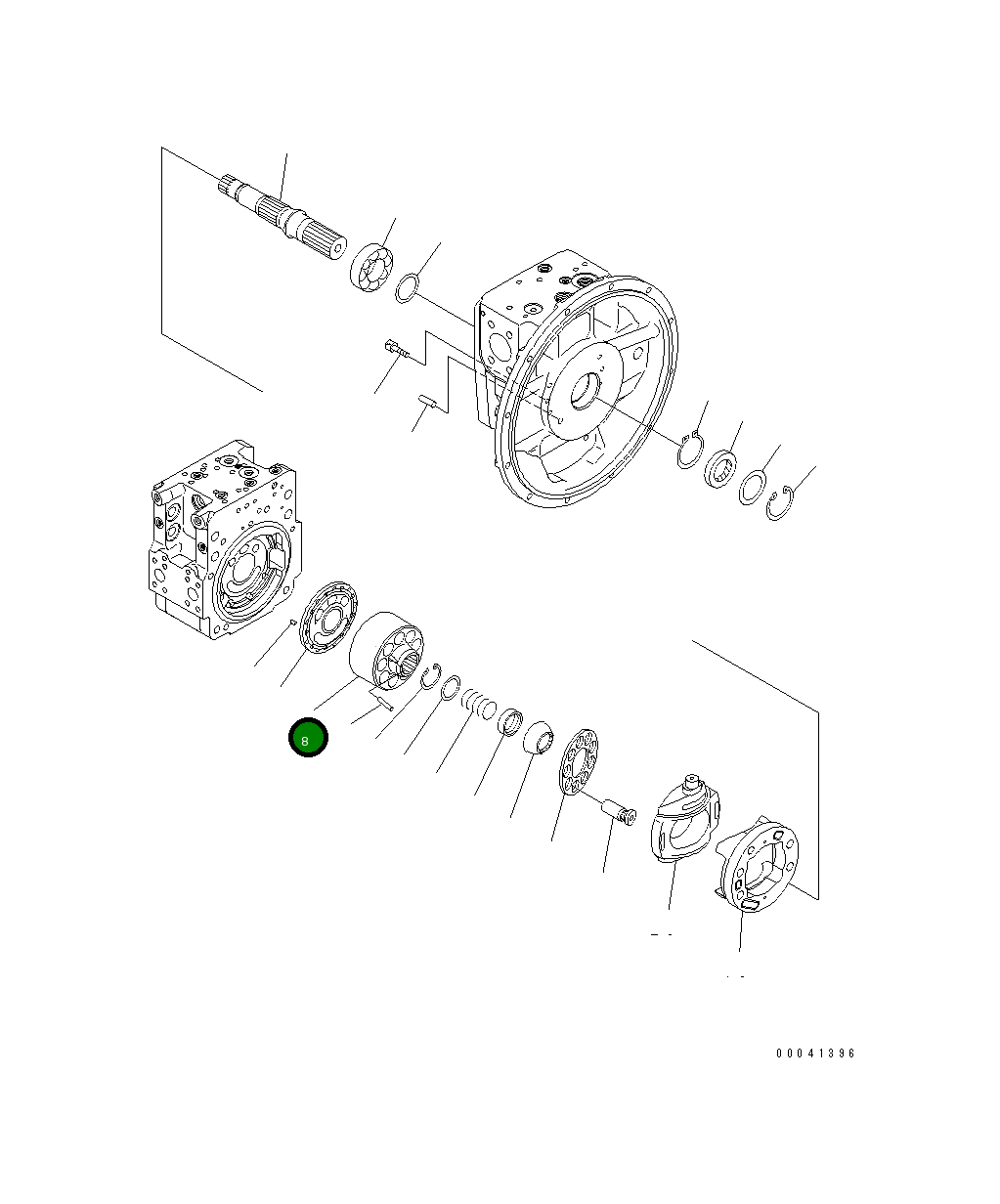Блок в сборе, передний 708-2L-06590 Komatsu