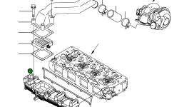 Изгиб YM123945-18360 Komatsu