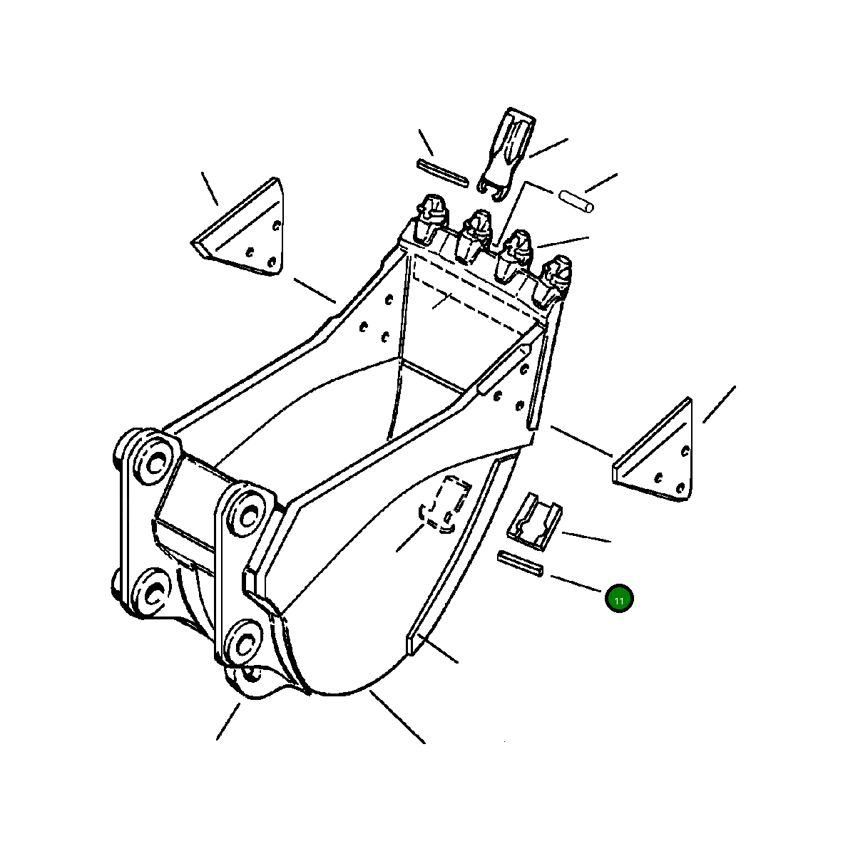 Блок-ограничитель защиты износа Kwik Lok 20Y-913-A170 Komatsu