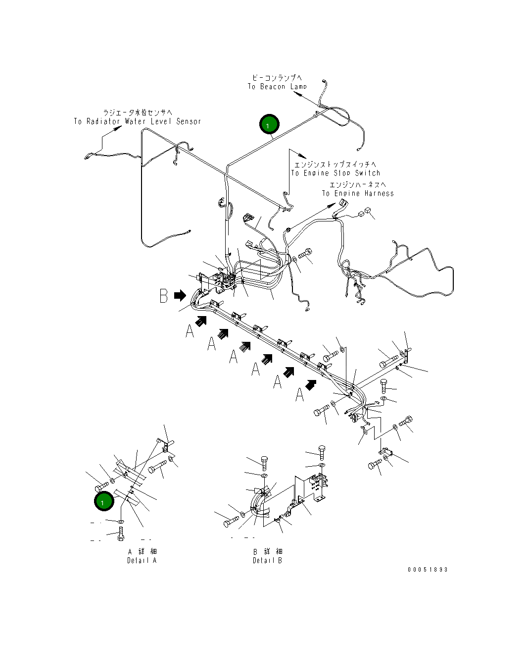 Жгут проводов 21T-06-32262 Komatsu