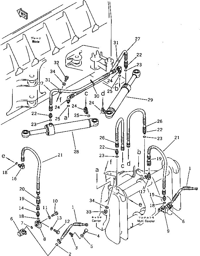 Блок, левый 423-915-1510 Komatsu