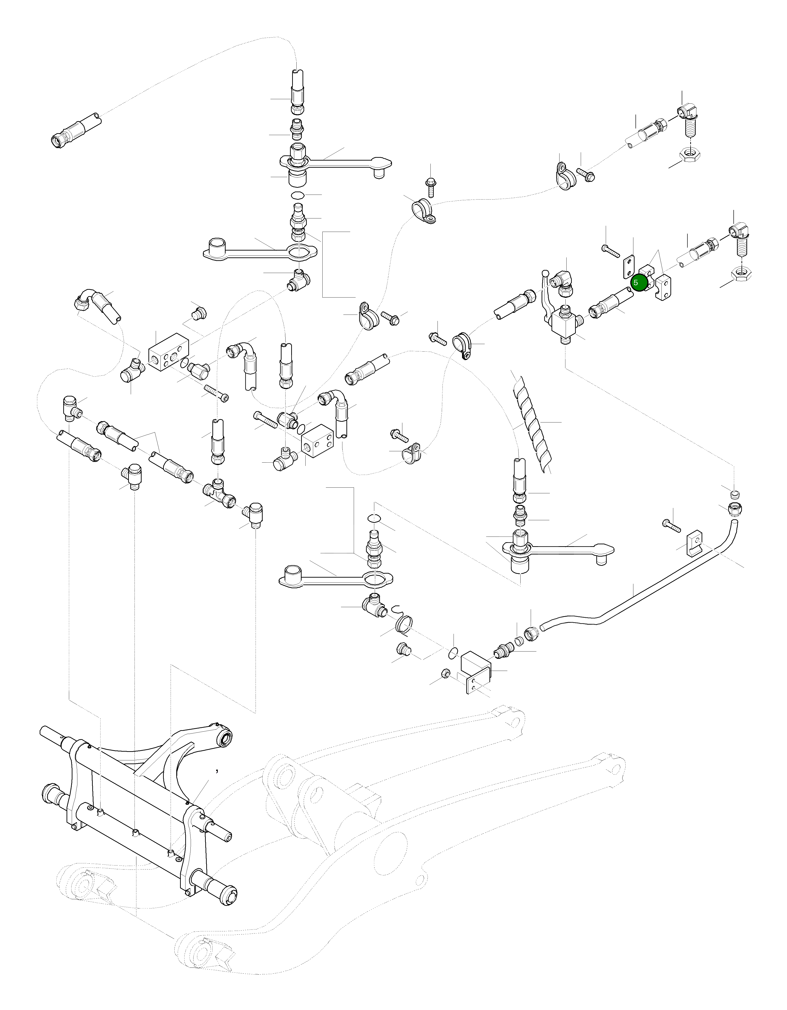 Зажим 42U-09-H1650 Komatsu