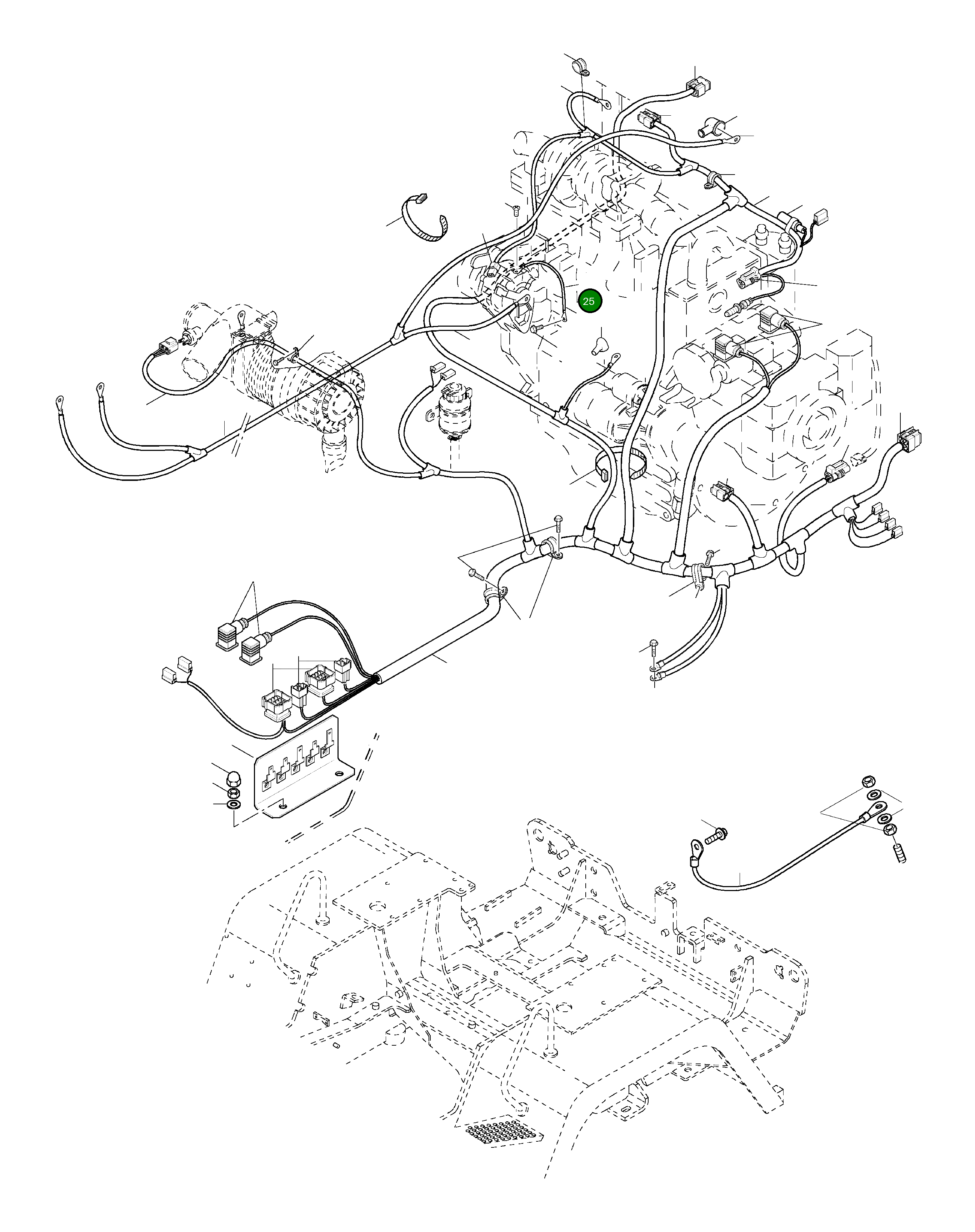 Кабель 42R-06-12210 Komatsu