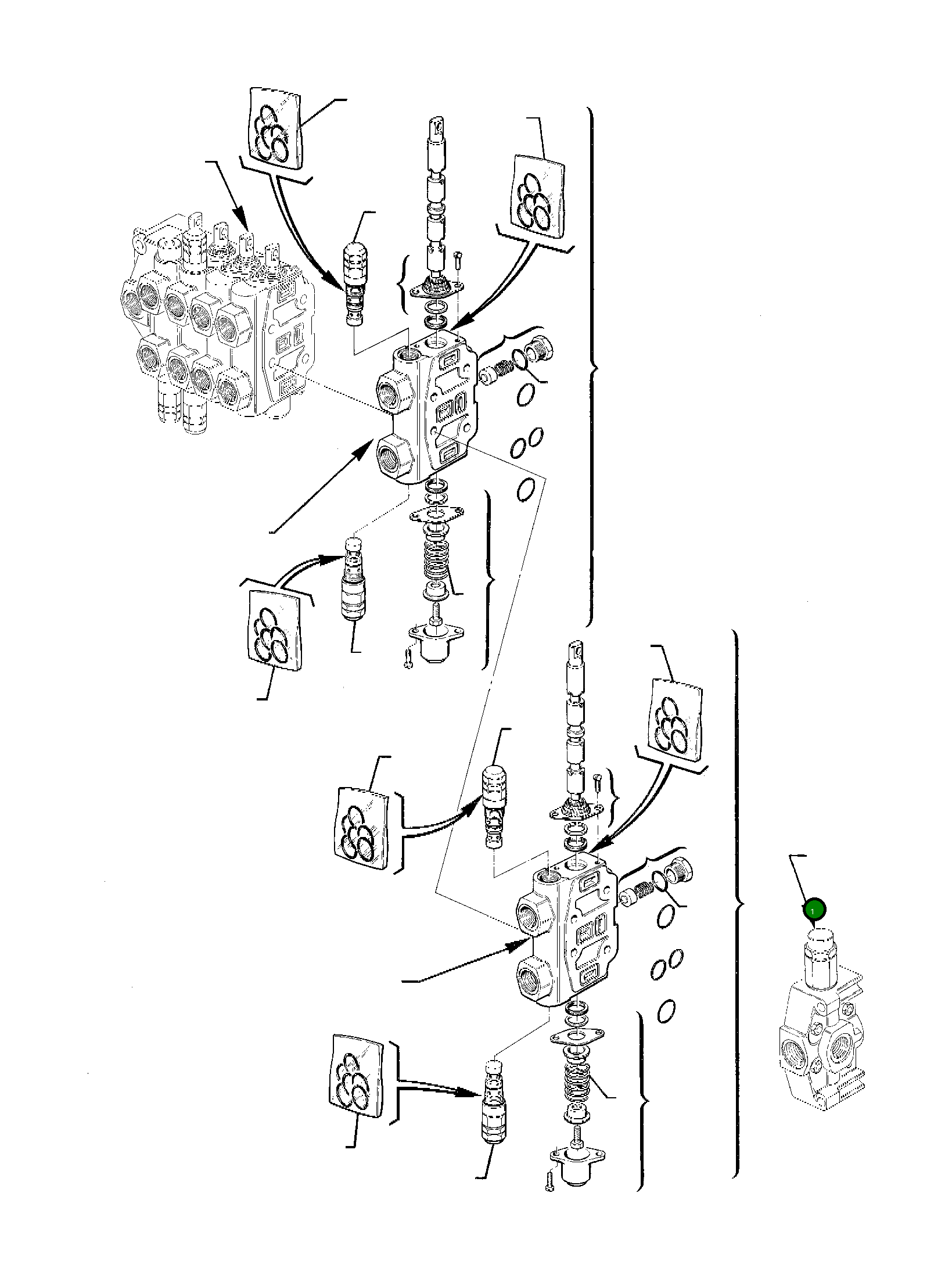 Блок в сборе 844160123 Komatsu