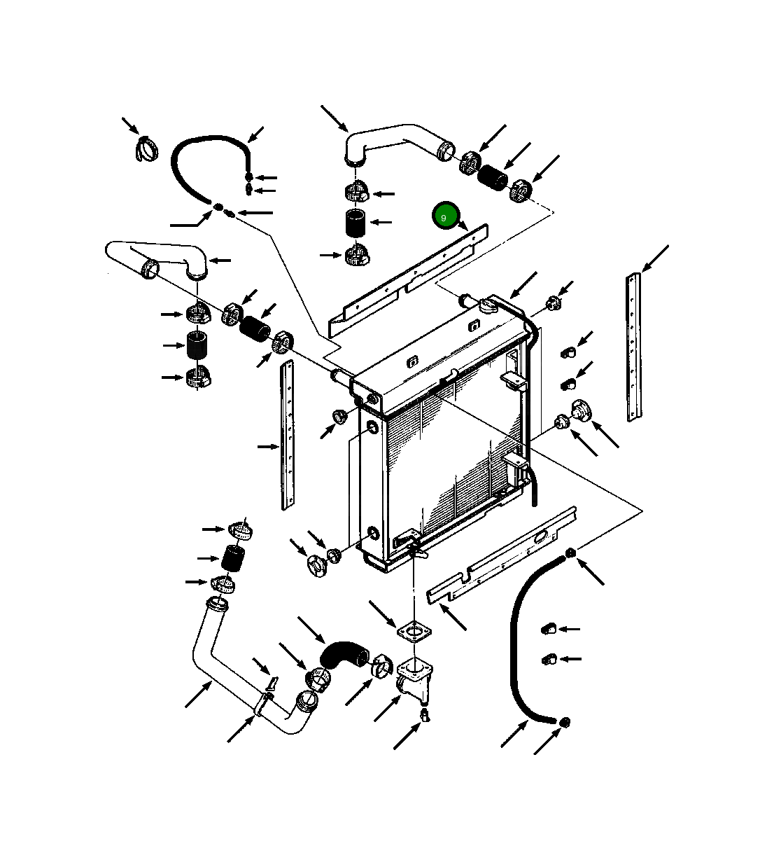 Верхний воздушный дефлектор 747 175 C1 Komatsu