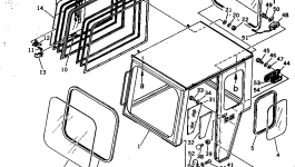 Стекло 283-90-19140 Komatsu