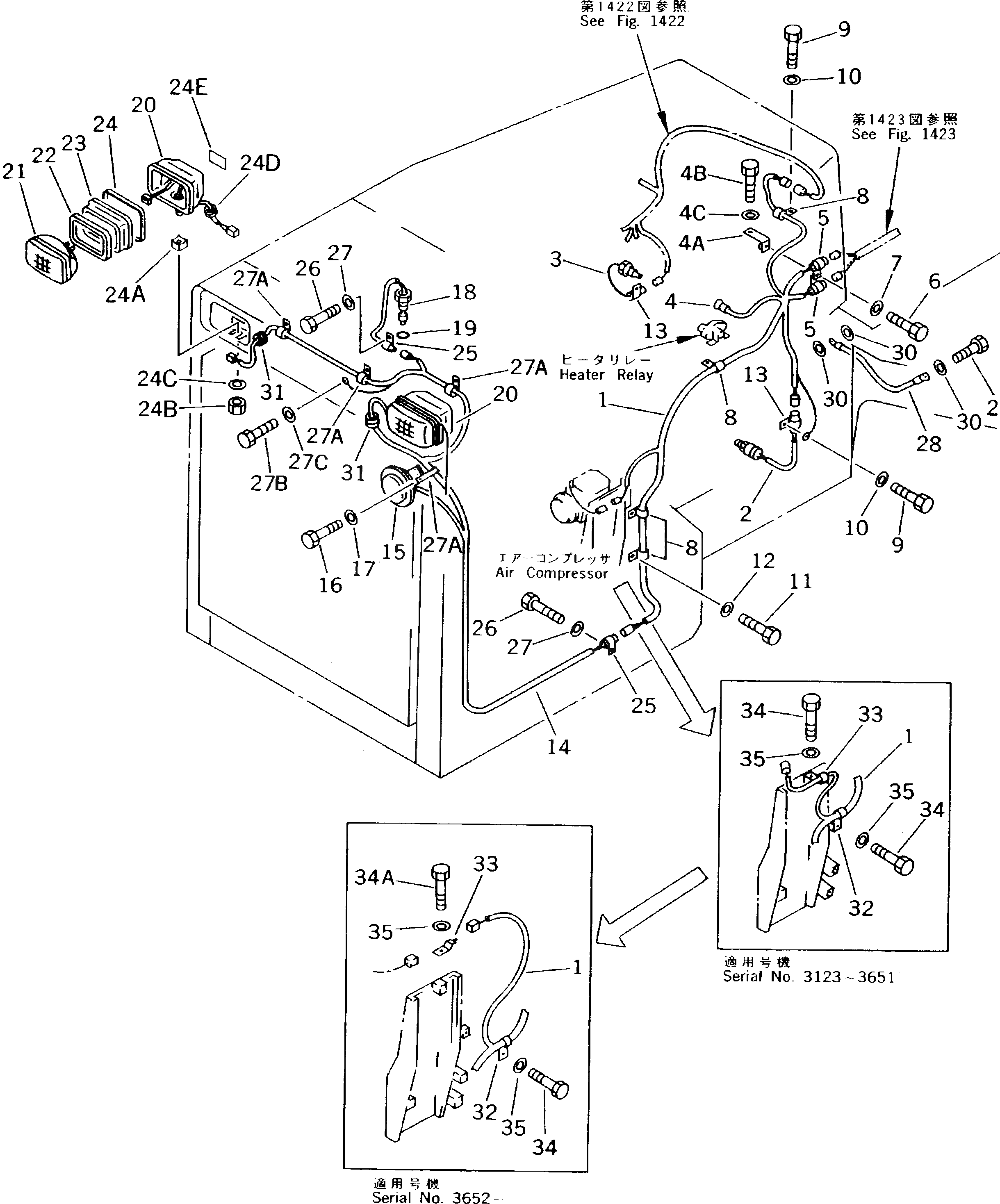 Жгут проводов 154-06-41131 Komatsu