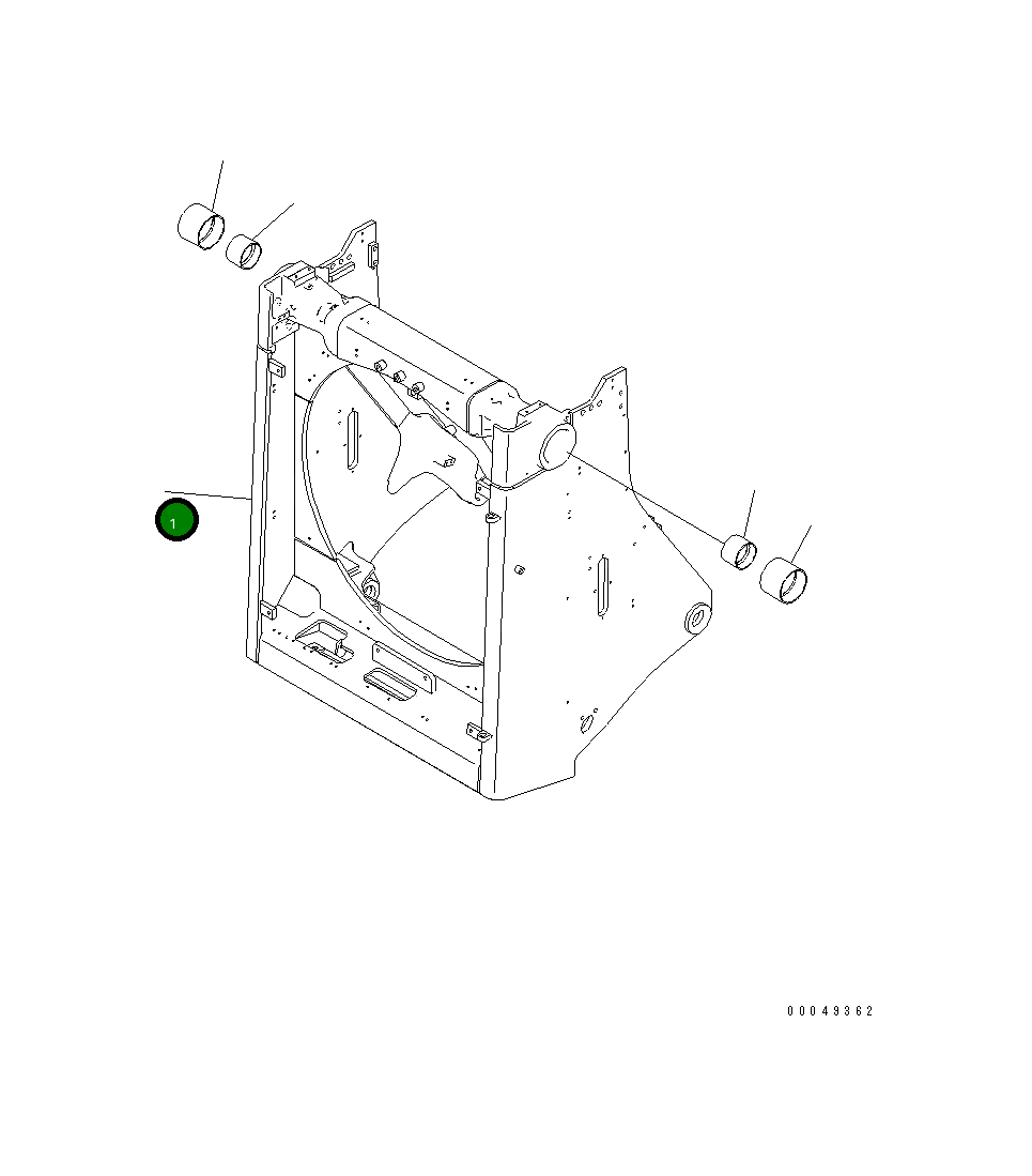 Защитный кожух 195-54-81112 Komatsu