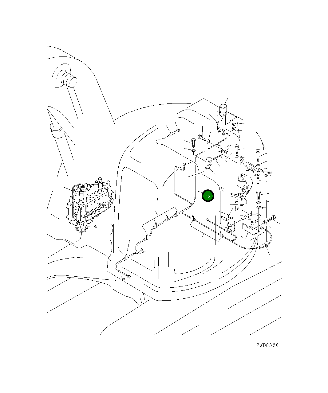 Жгут проводов 22U-06-11542 Komatsu