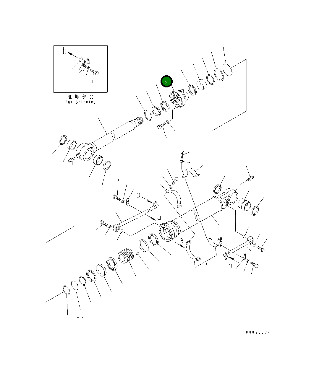 Головка 707-27-15650 Komatsu