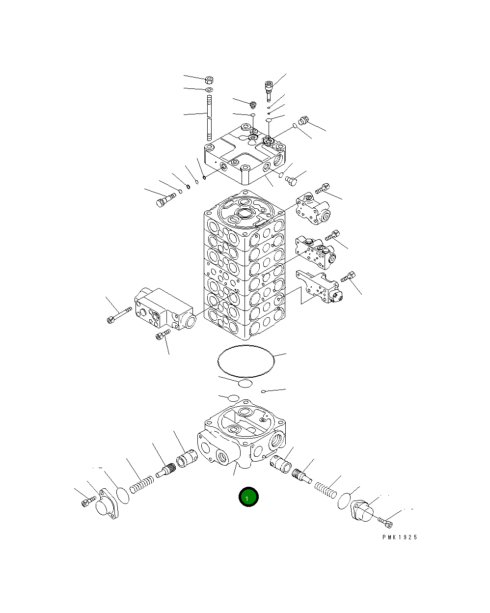 Группа блоков 723-50-01100 Komatsu