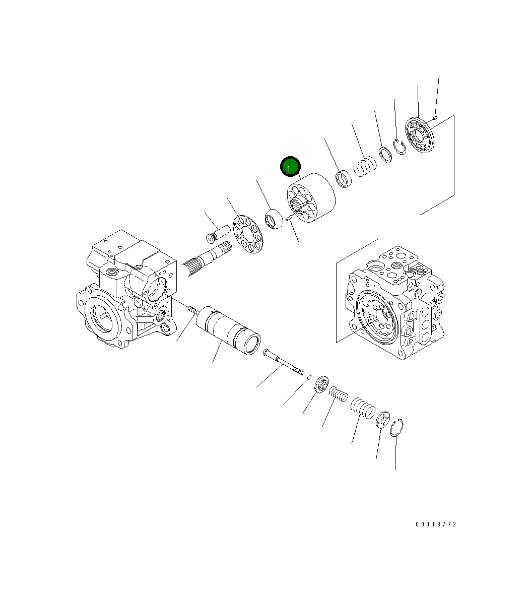 Блок в сборе, передний 720-2M-04313 Komatsu