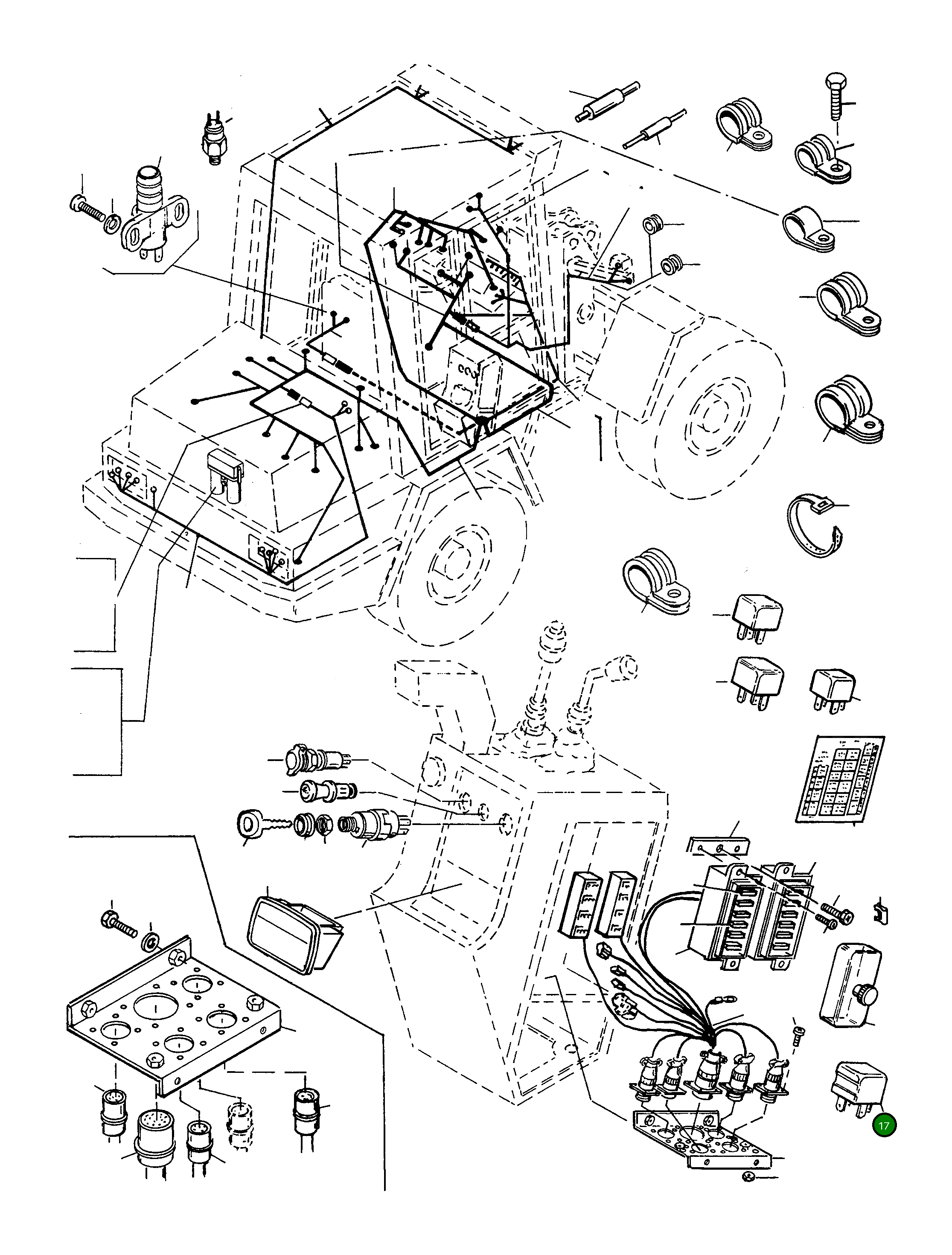 Блок управления указателями поворота 3095145M91 Komatsu