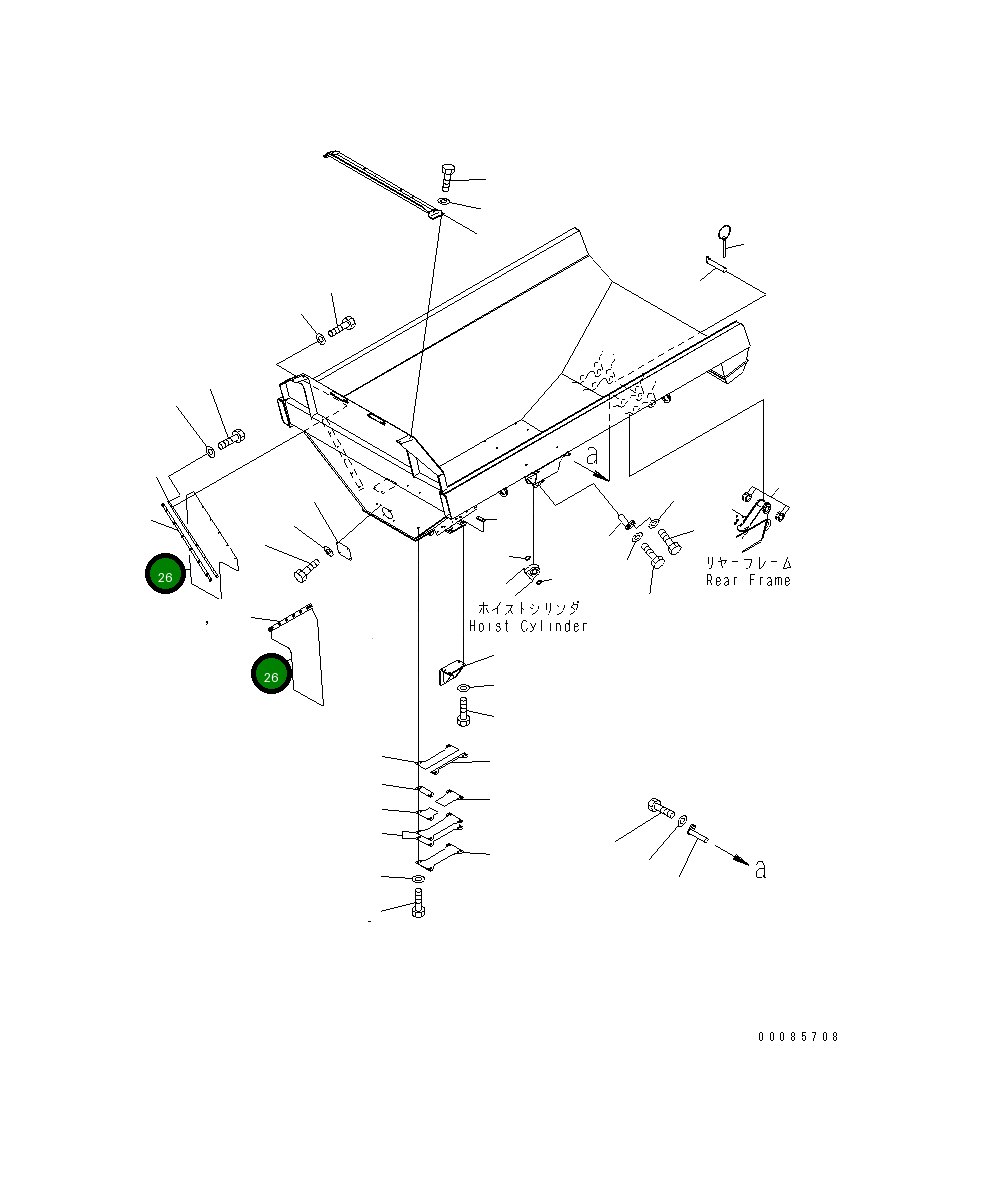 Защитный кожух 56D-74-11553 Komatsu