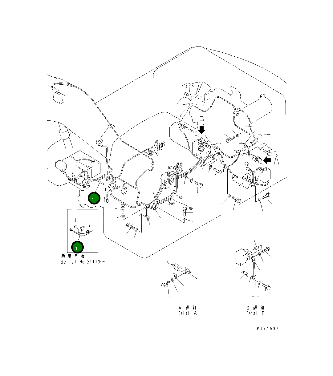 Жгут проводов 207-06-61151 Komatsu