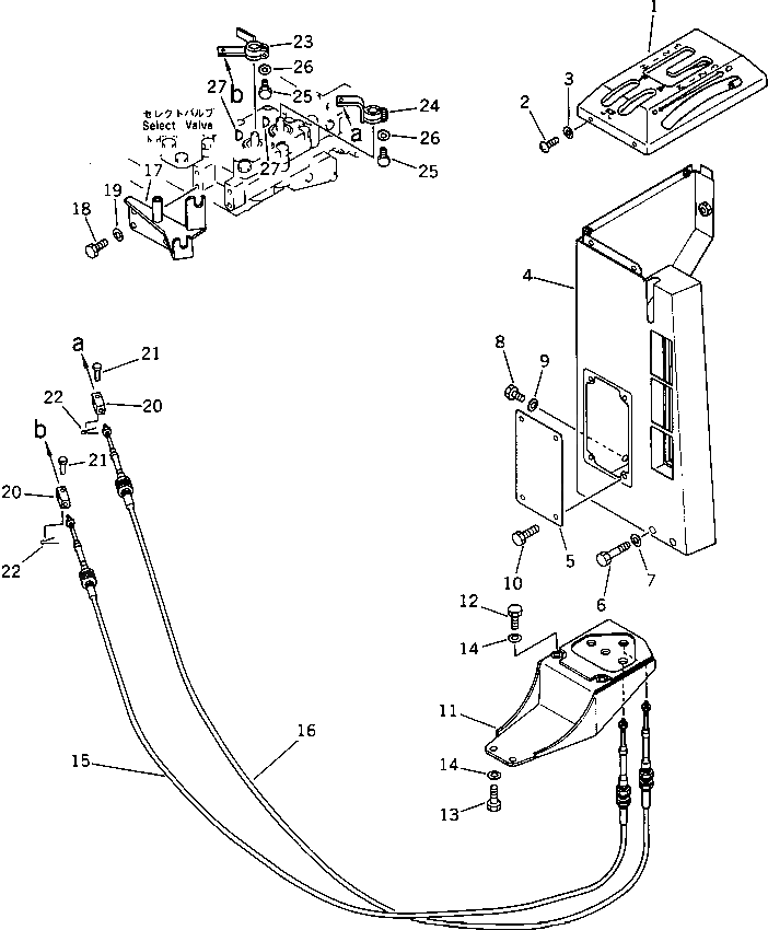 Кабель 195-43-43350 Komatsu
