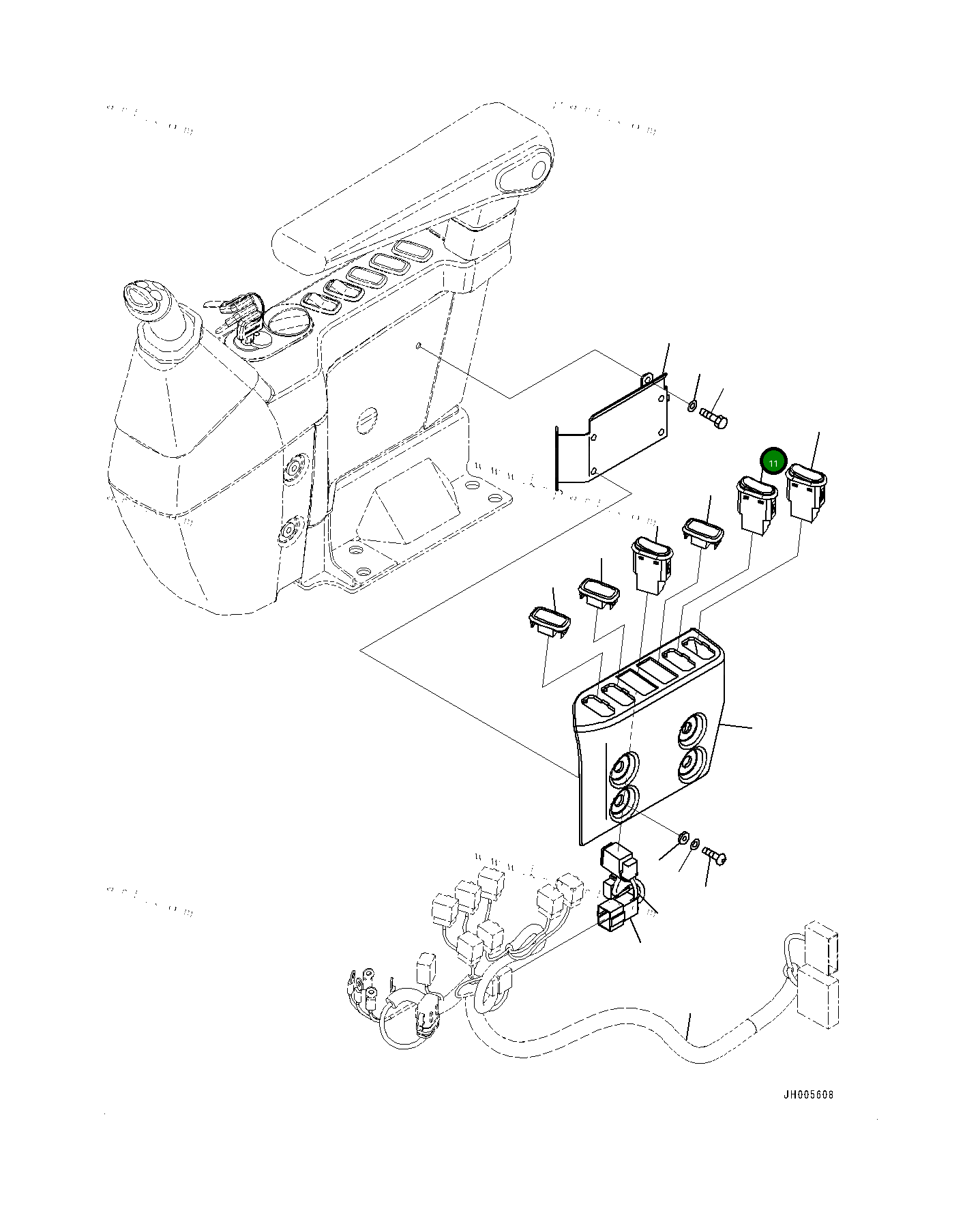 Выключатель 17A0642230 Komatsu