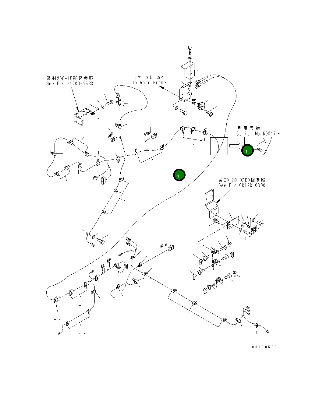 Жгут проводов 427-06-25312 Komatsu