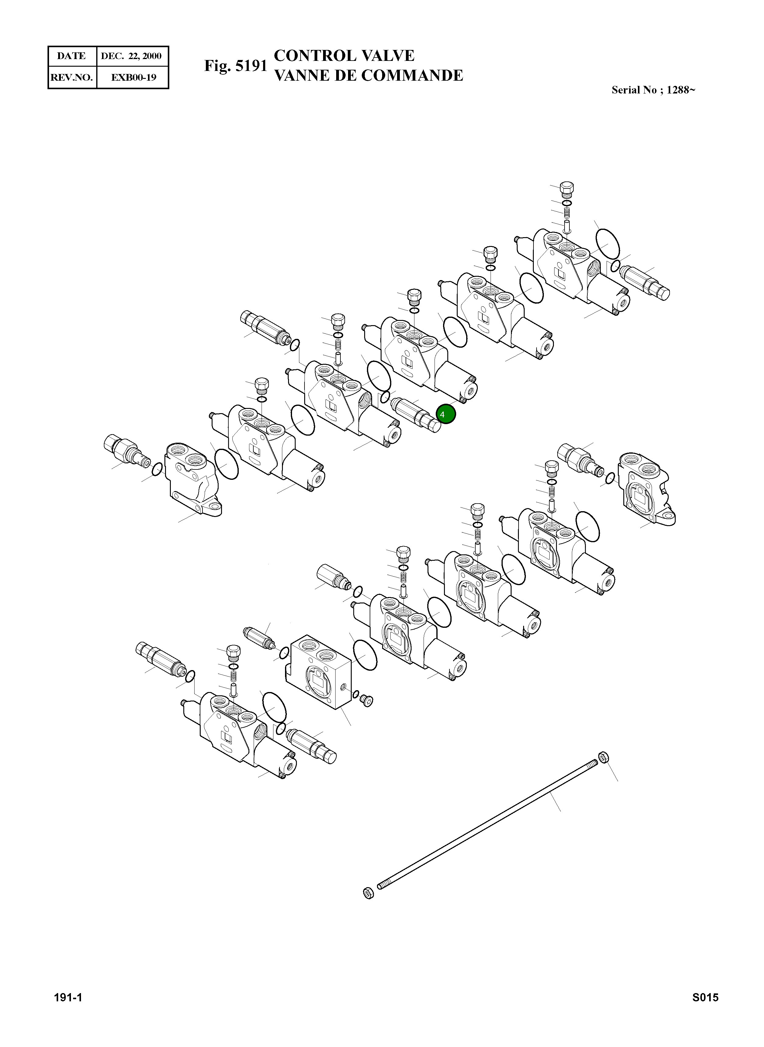 Блок в сборе, опция 4-01-561 Komatsu