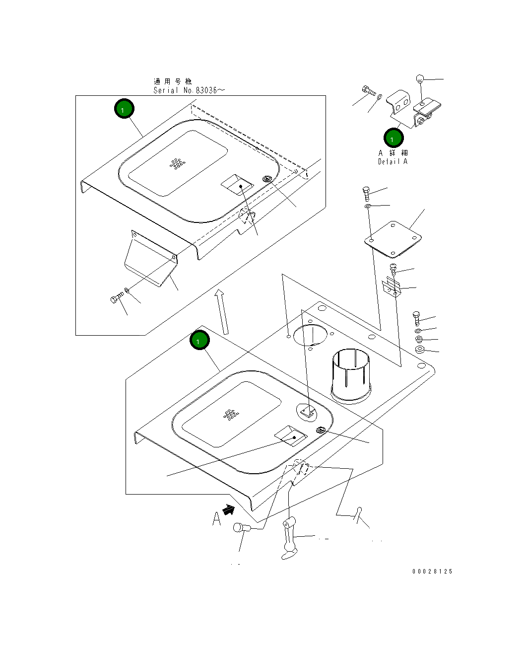 Капот 104-54-51221 Komatsu