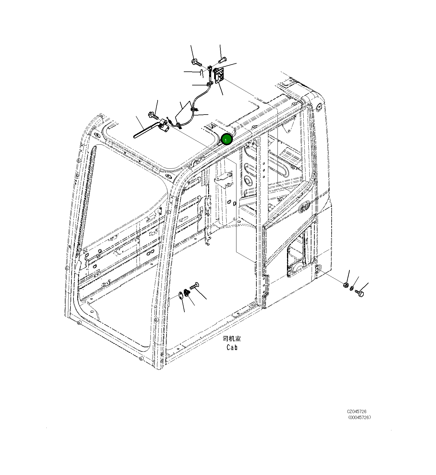 Замок 20Y-53-11981 Komatsu