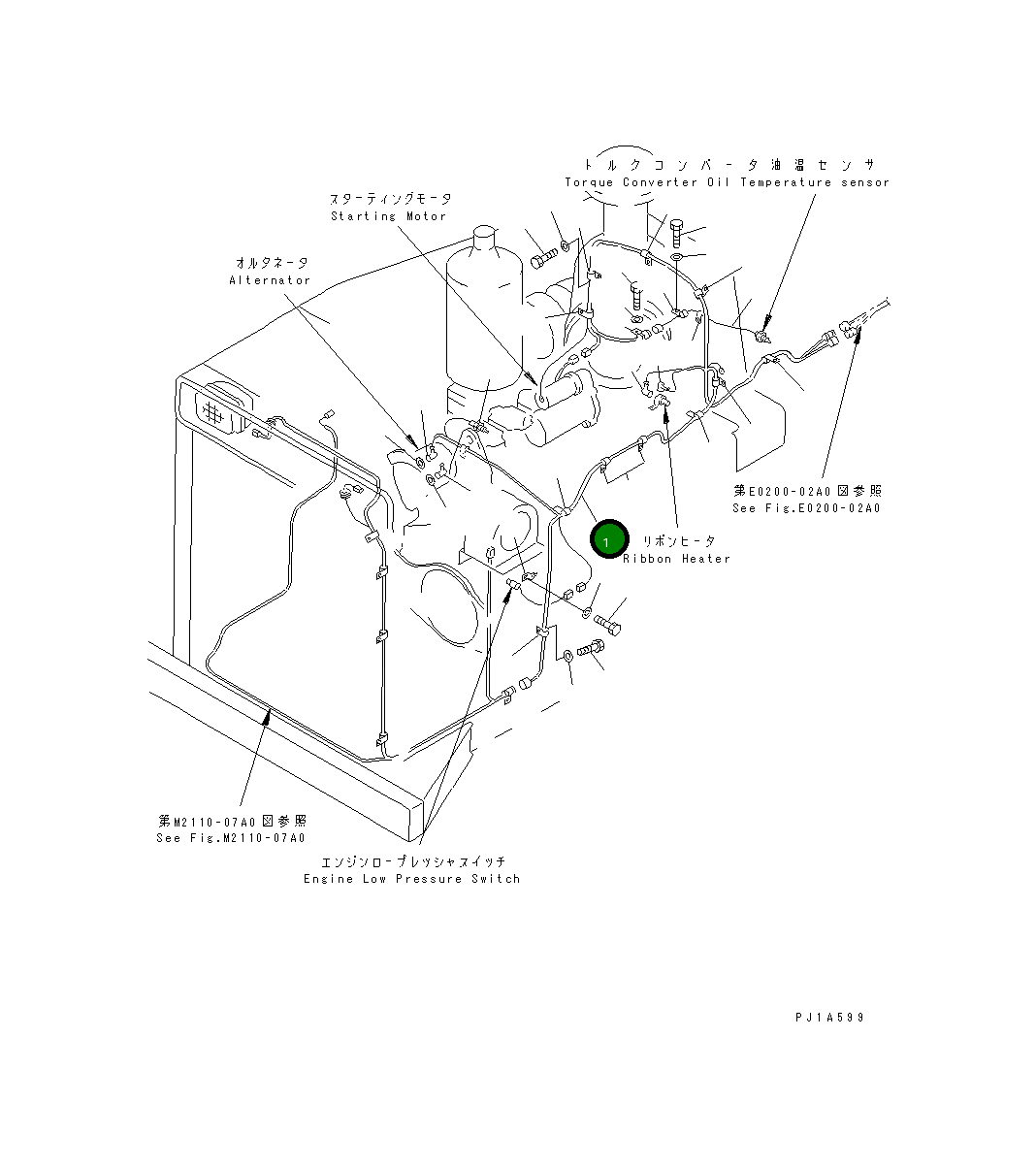Жгут проводов 156-06-22120 Komatsu