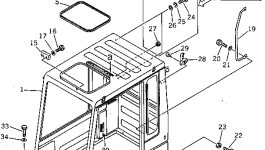 Кабина 20G-54-12190 Komatsu