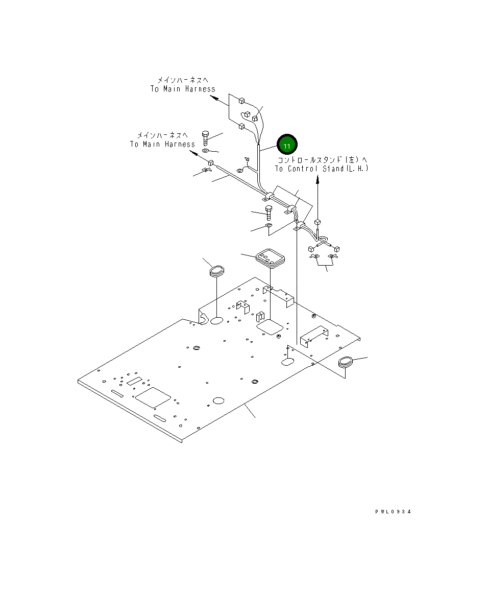 Жгут проводов 20Y-06-29132 Komatsu