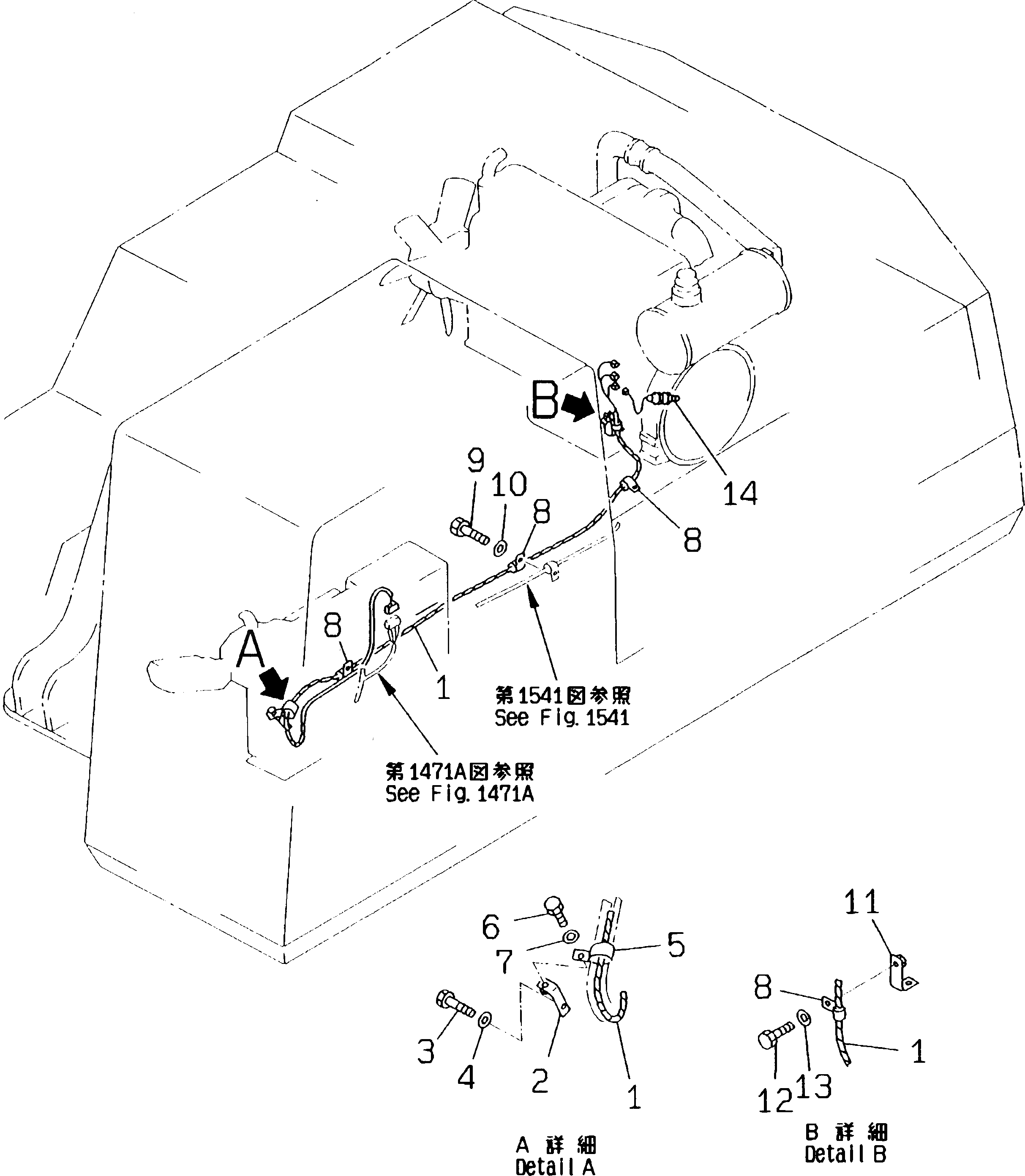 Жгут проводов 206-06-K1240 Komatsu