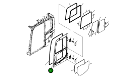 Дверь 20Y-53-16321 Komatsu