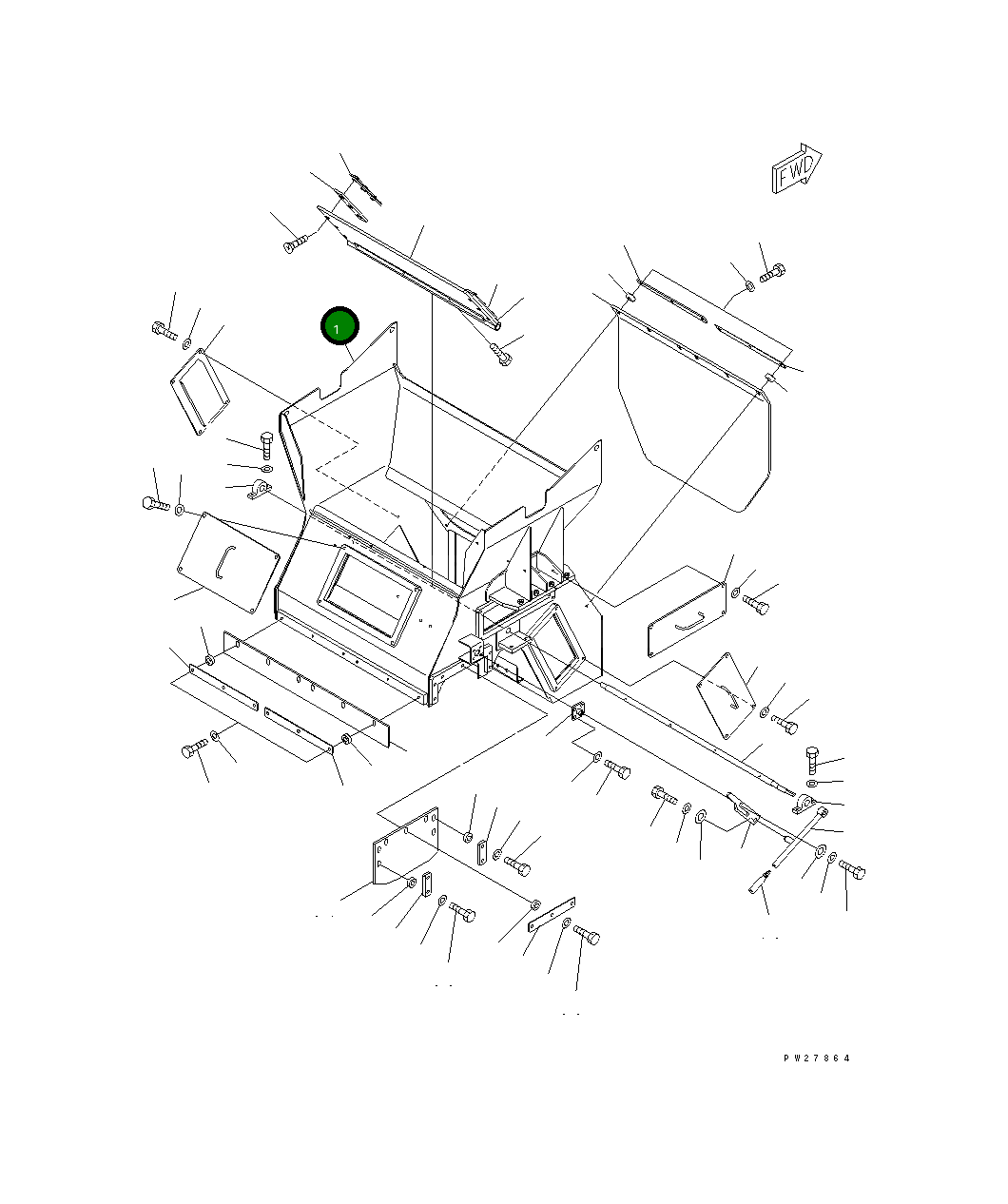 Жёлоб 8295-70-2412 Komatsu