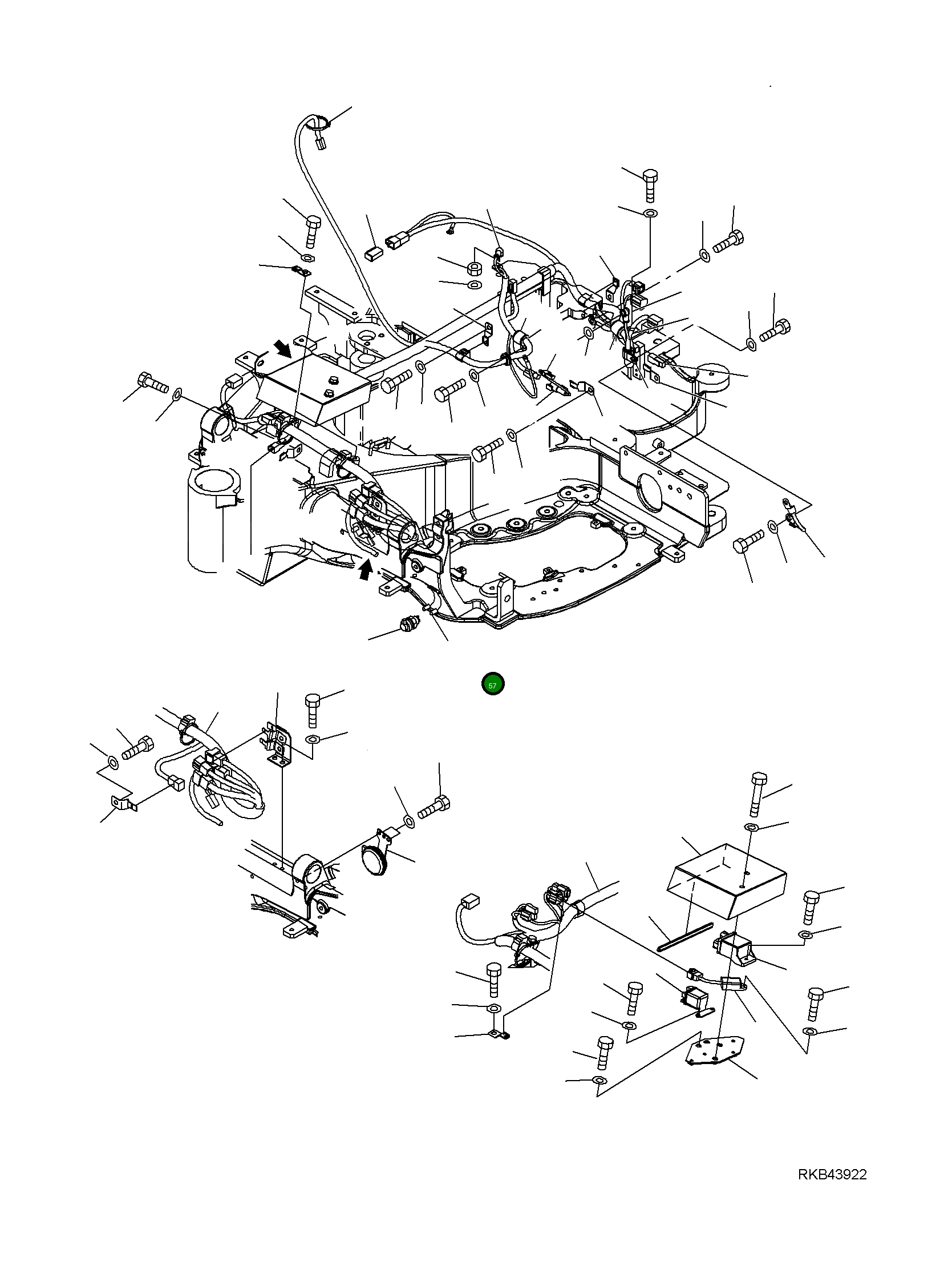 Жгут проводов 22L-06-R8220 Komatsu