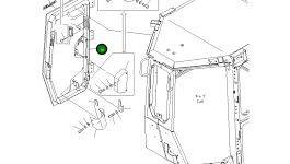 Дверь 17A-979-3122 Komatsu