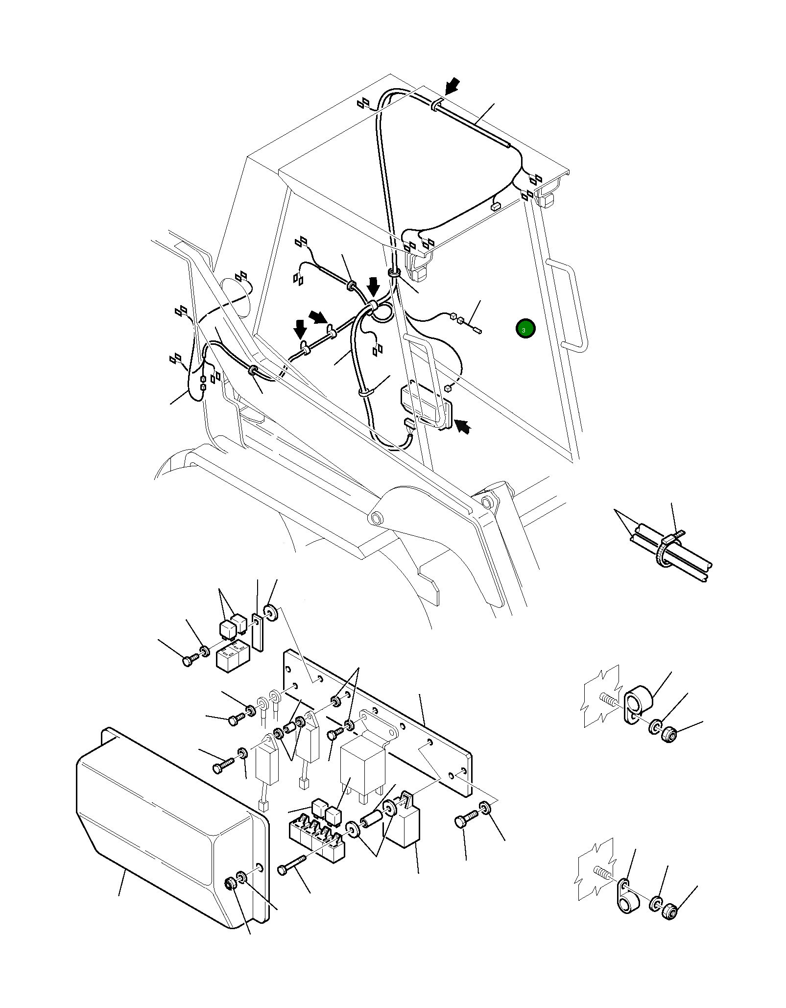 Жгут проводов 334412060 Komatsu