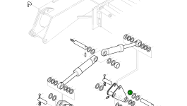 Балка стабилизатора 2626-1044 Komatsu